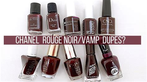 chanel rouge noir dupe nail polish|chanel vamp lipstick dupe.